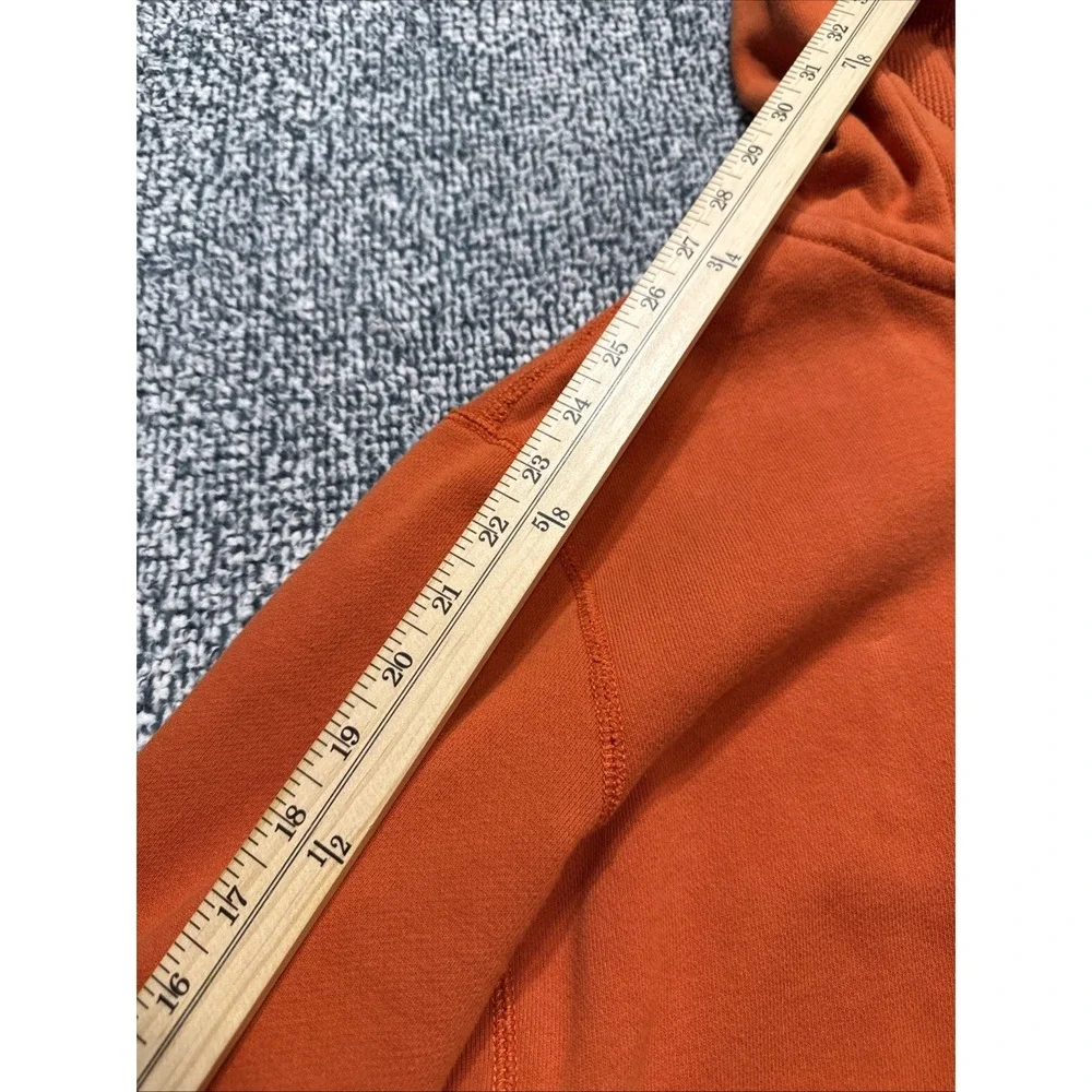 Polo Ralph Lauren Mens Orange Thermal Lined Full Zip Hoodie Sweatshirt Small